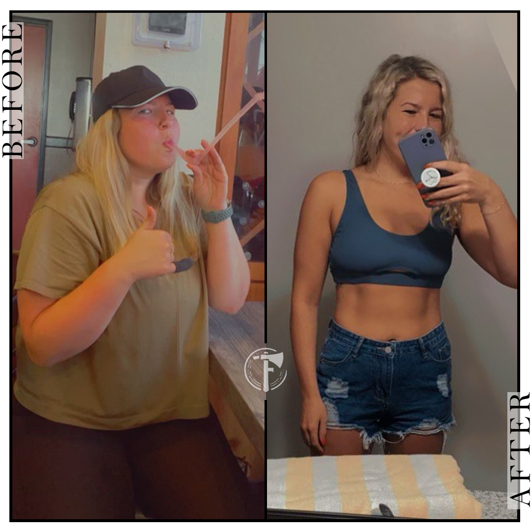 Callie B. — before and after transformation on The Forged Protocol